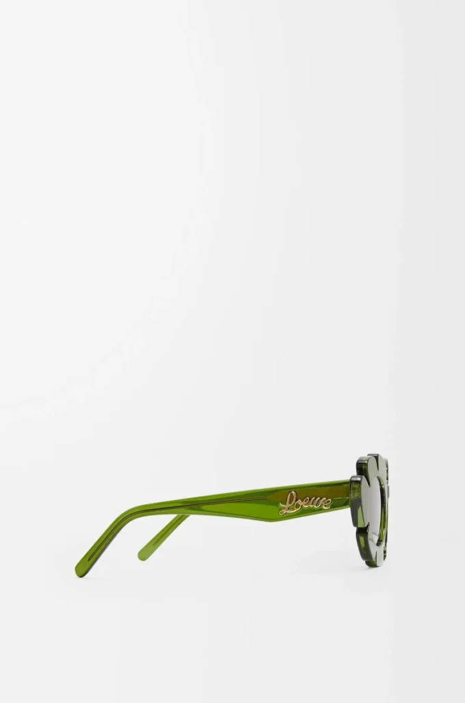 Gafas de sol con forma de flor verde cactus Gafas de sol con forma de flor verde cactus
