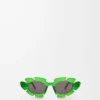 Gafas de sol con forma de flor Verde transparente Gafas de sol con forma de flor Verde transparente