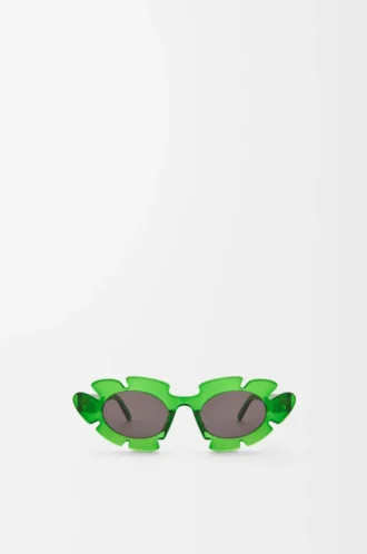 Gafas de sol con forma de flor Verde transparente