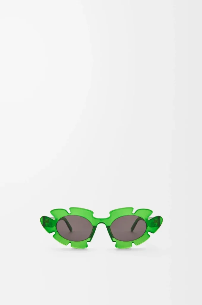 Gafas de sol con forma de flor Verde transparente Gafas de sol con forma de flor Verde transparente