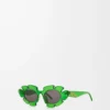 Gafas de sol con forma de flor Verde transparente Gafas de sol con forma de flor Verde transparente