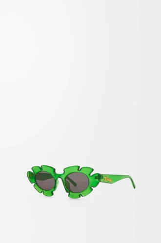 Gafas de sol con forma de flor Verde transparente