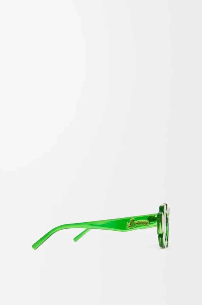 Gafas de sol con forma de flor Verde transparente Gafas de sol con forma de flor Verde transparente