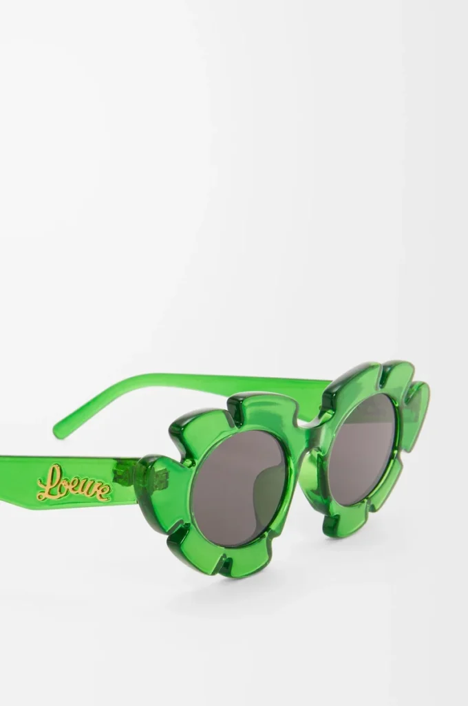Gafas de sol con forma de flor Verde transparente Gafas de sol con forma de flor Verde transparente