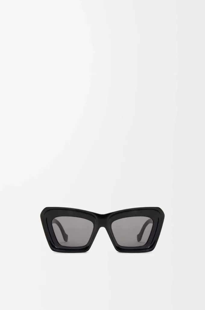 Gafas de sol de ojo de gato biseladas Negro Gafas de sol de ojo de gato biseladas Negro