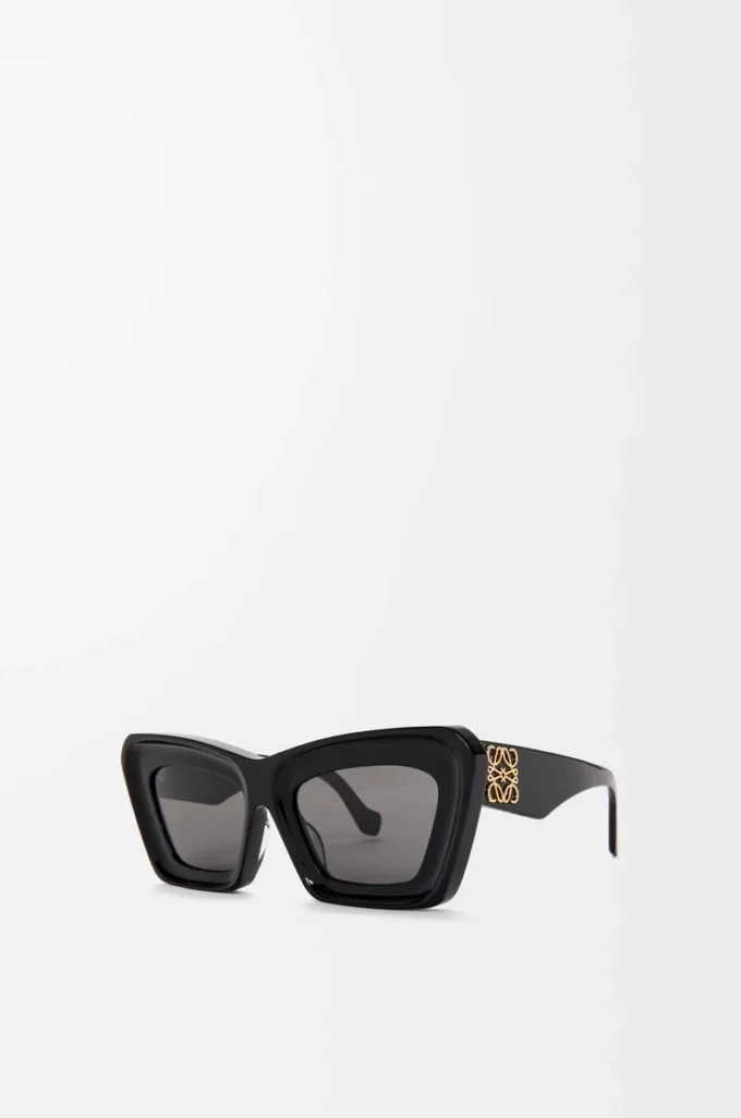 Gafas de sol de ojo de gato biseladas Negro Gafas de sol de ojo de gato biseladas Negro