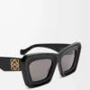 Gafas de sol de ojo de gato biseladas Negro Gafas de sol de ojo de gato biseladas Negro