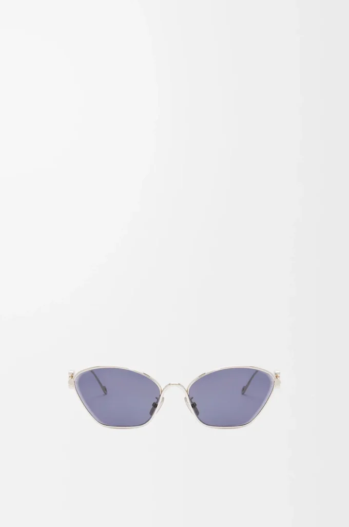 Gafas de sol hexagonales Anagram azul sólido