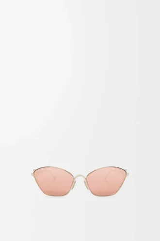 Gafas de sol hexagonales Anagram en oro rosa