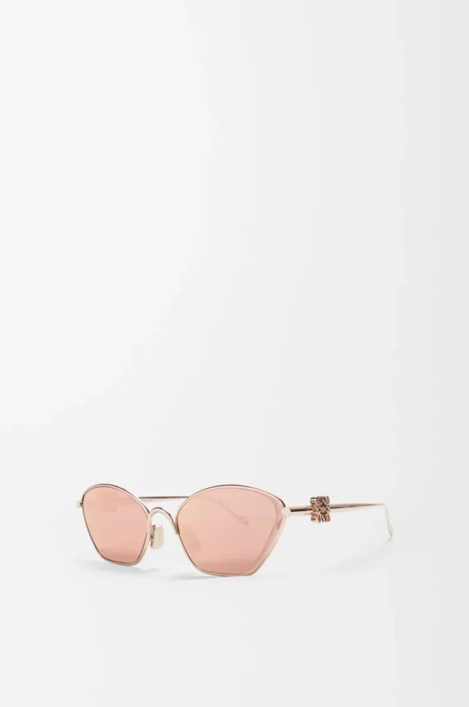 Gafas de sol hexagonales Anagram en oro rosa Gafas de sol hexagonales Anagram en oro rosa