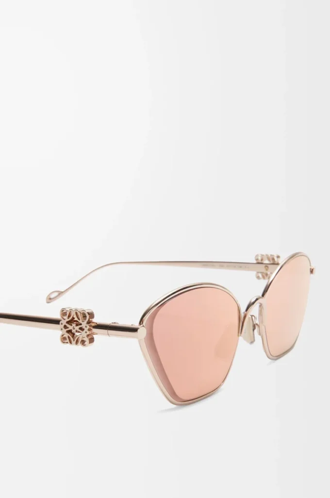Gafas de sol hexagonales Anagram en oro rosa Gafas de sol hexagonales Anagram en oro rosa