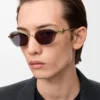 Gafas de sol hexagonales Anagram Smoke Moka