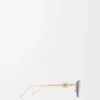Gafas de sol hexagonales Anagram Smoke Moka