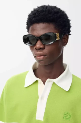 Gafas de sol Maxi Anagram ovaladas biseladas, color negro Gafas de sol Maxi Anagram ovaladas biseladas, color negro