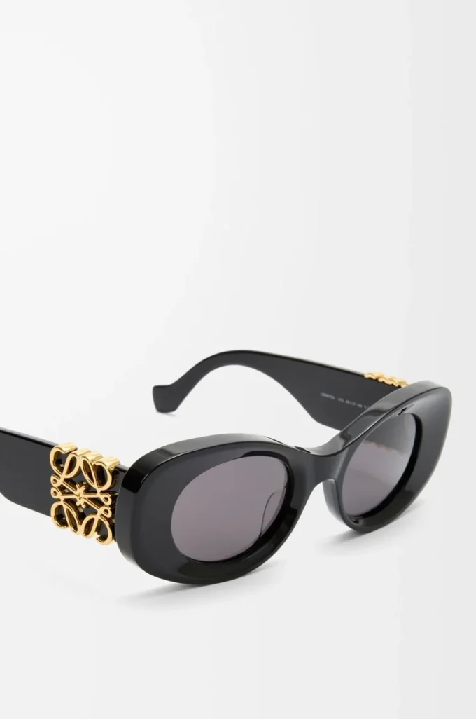 Gafas de sol Maxi Anagram ovaladas biseladas, color negro Gafas de sol Maxi Anagram ovaladas biseladas, color negro