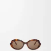 Gafas de sol Mini Oval Slim Havana Gafas de sol Mini Oval Slim Havana