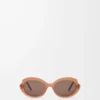 Gafas de sol Mini Oval Slim Milky Caramel Gafas de sol Mini Oval Slim Milky Caramel