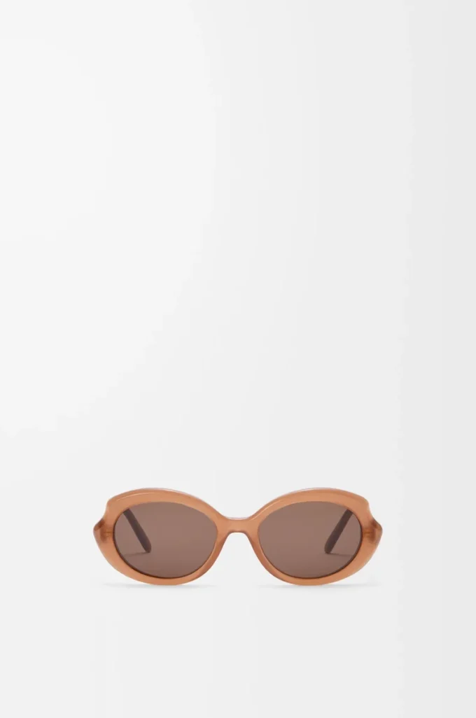 Gafas de sol Mini Oval Slim Milky Caramel Gafas de sol Mini Oval Slim Milky Caramel
