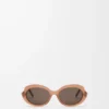 Gafas de sol Mini Oval Slim Milky Caramel Gafas de sol Mini Oval Slim Milky Caramel