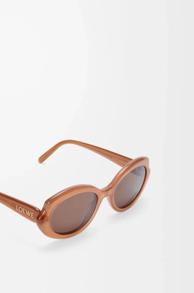 Gafas de sol Mini Oval Slim Milky Caramel Gafas de sol Mini Oval Slim Milky Caramel