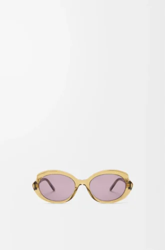 Gafas de sol Mini Oval Slim Transparente Oliva