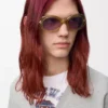 Gafas de sol Mini Oval Slim Transparente Oliva Gafas de sol Mini Oval Slim Transparente Oliva