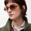 Gafas de sol Mini Oval Slim Transparente Oliva Gafas de sol Mini Oval Slim Transparente Oliva