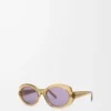 Gafas de sol Mini Oval Slim Transparente Oliva Gafas de sol Mini Oval Slim Transparente Oliva