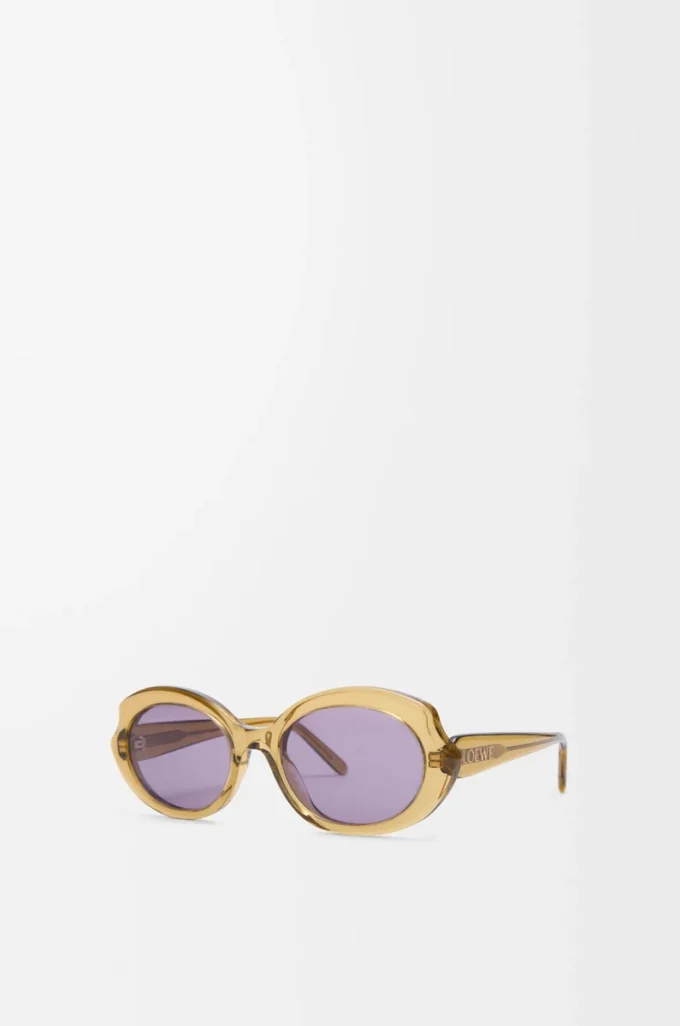 Gafas de sol Mini Oval Slim Transparente Oliva Gafas de sol Mini Oval Slim Transparente Oliva