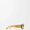 Gafas de sol ovaladas maxi Anagram biseladas, color oliva transparente Gafas de sol ovaladas maxi Anagram biseladas, color oliva transparente