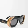 Gafas de sol Pavé Oval Multicolor/Negro Gafas de sol Pavé Oval Multicolor/Negro