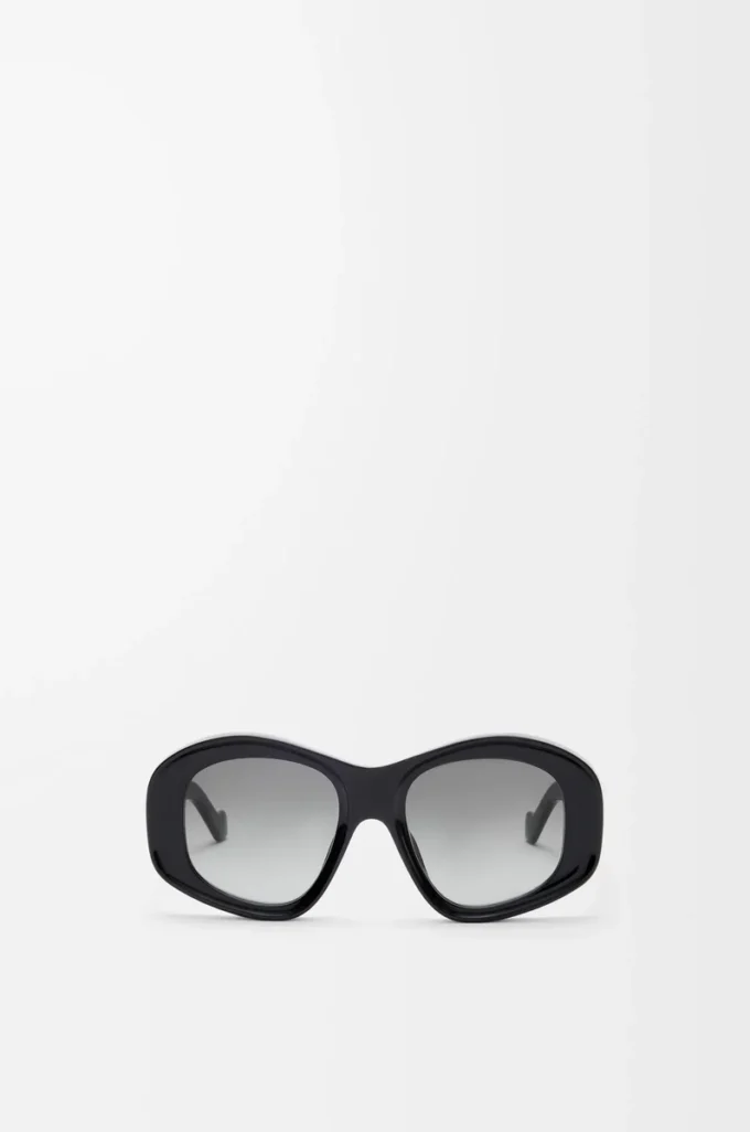 Gafas de sol pentagonales biseladas Black Gafas de sol pentagonales biseladas Black