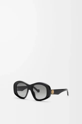 Gafas de sol pentagonales biseladas Black