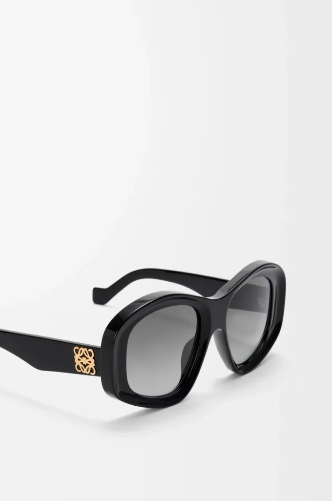 Gafas de sol pentagonales biseladas Black Gafas de sol pentagonales biseladas Black
