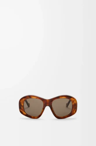 Gafas de sol pentagonales biseladas Havana