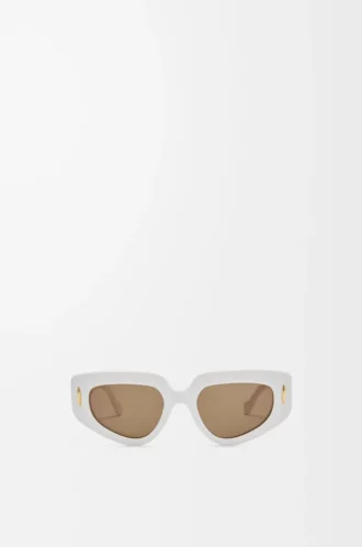 Gafas de sol pequeñas Butterfly Screen Blanco sólido