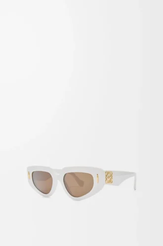 Gafas de sol pequeñas Butterfly Screen Blanco sólido