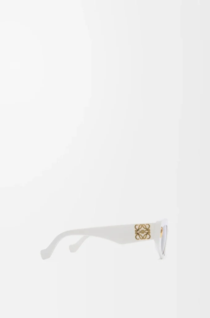 Gafas de sol pequeñas Butterfly Screen Blanco sólido Gafas de sol pequeñas Butterfly Screen Blanco sólido