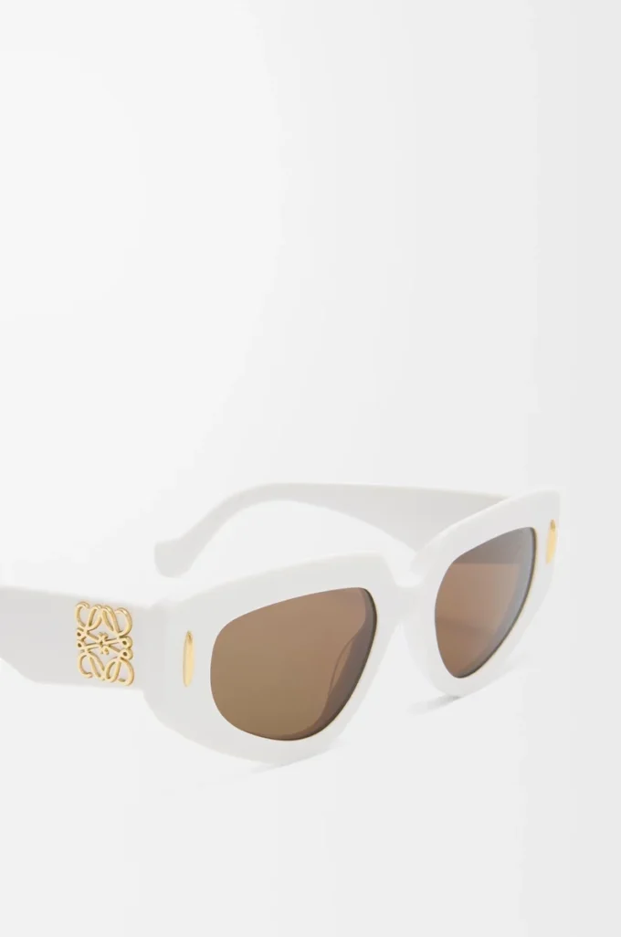 Gafas de sol pequeñas Butterfly Screen Blanco sólido Gafas de sol pequeñas Butterfly Screen Blanco sólido