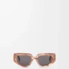 Gafas de sol pequeñas Butterfly Screen rosa oscuro marmolado Gafas de sol pequeñas Butterfly Screen rosa oscuro marmolado