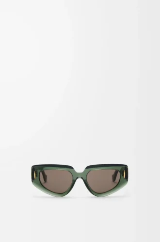 Gafas de sol pequeñas Butterfly Screen transparentes verde oscuro