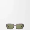 Gafas de sol rectangulares finas, color gris Gafas de sol rectangulares finas, color gris