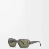 Gafas de sol rectangulares finas, color gris Gafas de sol rectangulares finas, color gris