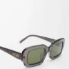 Gafas de sol rectangulares finas, color gris Gafas de sol rectangulares finas, color gris