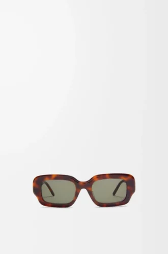Gafas de sol rectangulares finas Havana Gafas de sol rectangulares finas Havana