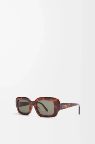 Gafas de sol rectangulares finas Havana Gafas de sol rectangulares finas Havana