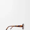 Gafas de sol rectangulares finas Havana Gafas de sol rectangulares finas Havana