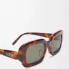 Gafas de sol rectangulares finas Havana Gafas de sol rectangulares finas Havana