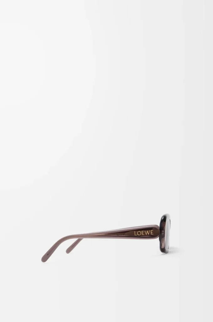 Gafas de sol rectangulares finas Marrón transparente Gafas de sol rectangulares finas Marrón transparente