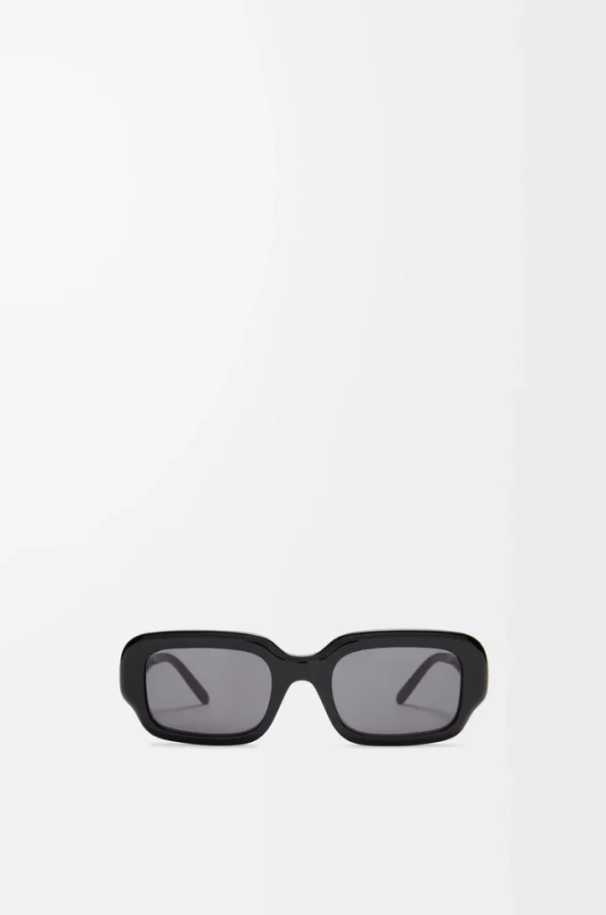 Gafas de sol rectangulares finas Negro Gafas de sol rectangulares finas Negro